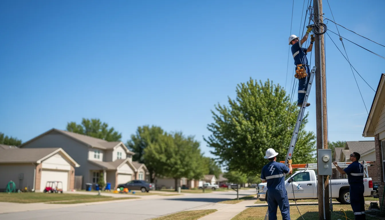 Residential electrician providing installation services in Byron, MN